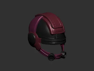 helmet high poly sculpt 3d printable  3D model 3