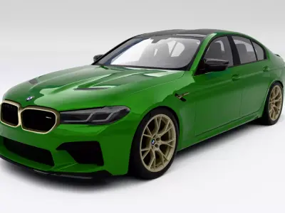 BMW M5 CS 2022 Low-poly 3D model