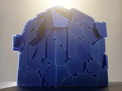 Placeholder-Cube Epileptic  Free 3D model