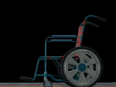 Wheelchair 3D model