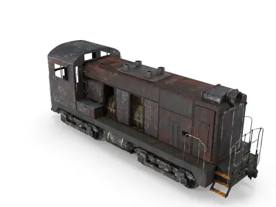 Abandoned Train 3D model