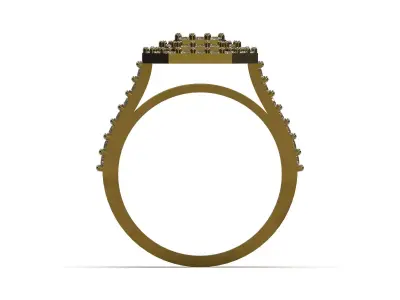 Luxury woman CAD ring model jr00357 3D print model