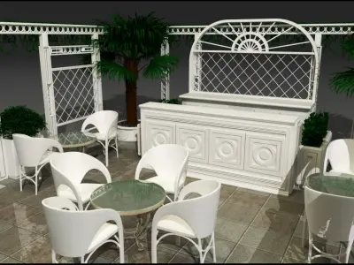 Coffee Shop 3D model shop