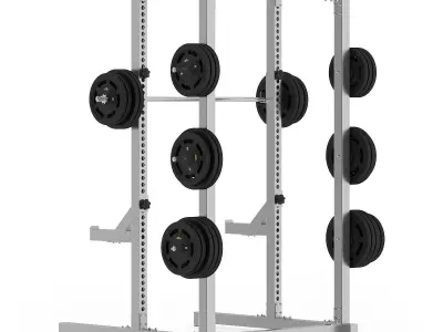 Gym Half Rack 3D model
