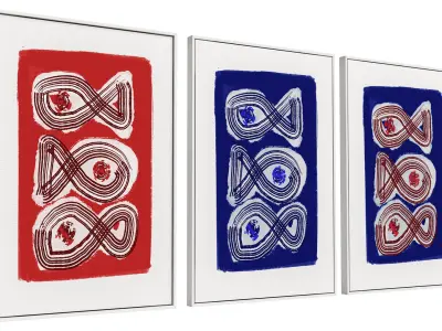 3 Abstract Frames Set 11 3D model