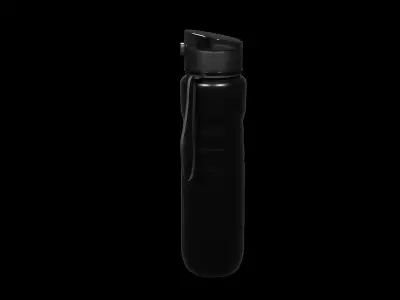Black Water Bottle  3D model