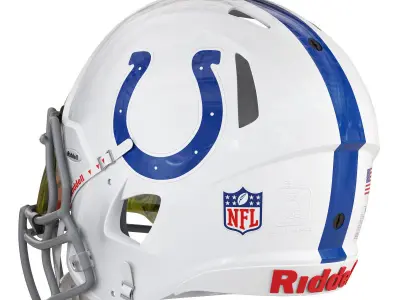 Riddell speed helmet indianapolis colts 3D model