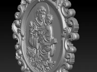 Saint Anthony 3D print model