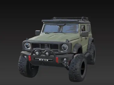 Off-Road 4x4 Vehicle 3D Model 3 Packs 3D print model