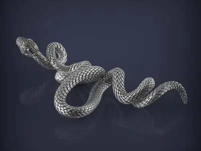Snake Necklace Pendant Jewelry 3d print model 3D print model 3D print model