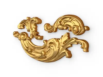Classic decor ornament 12  3D print model