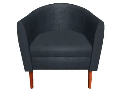 Armchair upholstered chair 3D model