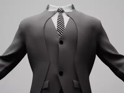 Futuristic Suit Metahuman Rigged 3D model Low-poly 3D model