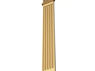 Column Capital 0801 Low-poly 3D model
