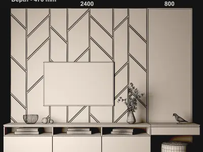 TV stand and Dressing table  57 3D model