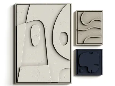 Gypsum panels 3D model