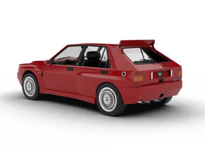 Lancia Delta HF Integrale Evoluzione 1 1987 3d model 3D model