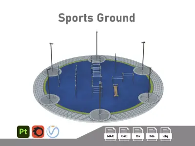 Playground Low-poly 3D model