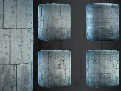 Wall Eroded - VOL 07 - SBsar - Maps Texture