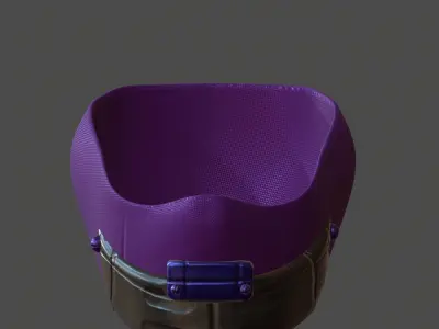 Gas mask helmet 3d model scifi Low-poly  Low-poly 3D model 103