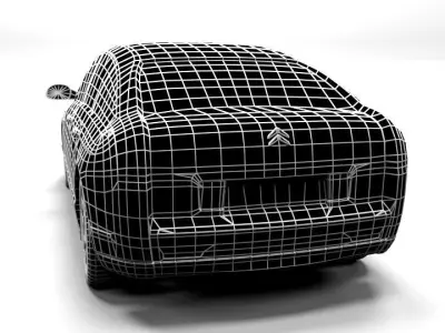 CITROEN C6  LOWPOLY Low-poly 3D model