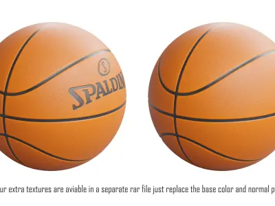 Basketball Low-poly 3D model