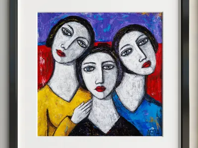 Art Frame B13 Low-poly 3D model