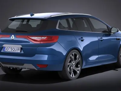 Renault Megane Estate 2017 3D model