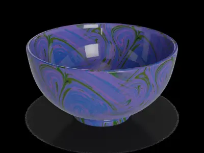 Home decorations Decorative Bowl Low-poly 3D model