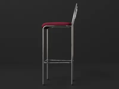 High Stool Chair 3D model