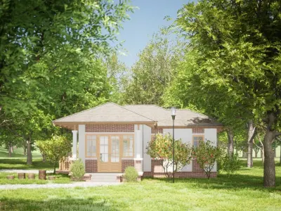 039Countryhouse1f66m2 3D model