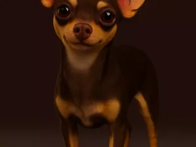 3D Model Dog Chihuahua  3D model