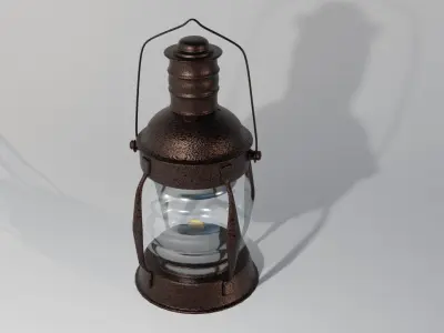 kerosene lamp 3D model