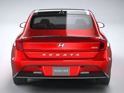 Hyundai Sonata Hybrid 2020 3D model