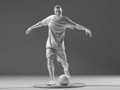 Footballer 05 FootStrike 07 Stl 3D print model