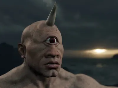 Cyclops 01 Low-poly 3D model