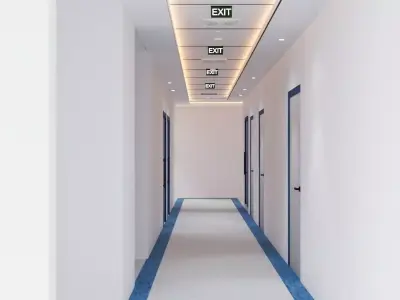 hospital corridor  3D model