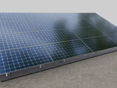 Solar Panel Steel Construction Type 11 3D model