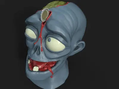 moneybox Zombie-piggy bank-stl-3mf 3D print model