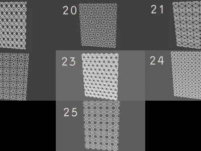 Arabian Ornaments Pattern  Collection 2 3D model