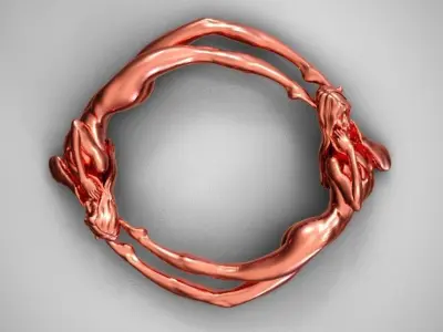 Girl Ring 3D print model