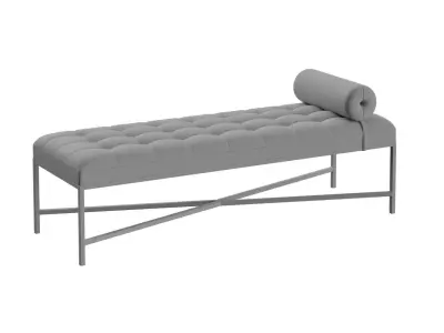 Barcelona Style Daybed With Bolster 3D model
