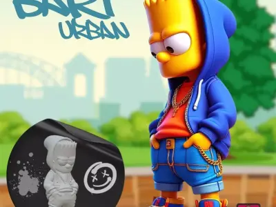 Bart Simpson Urban Sport 3D Printing STL File 3D print model