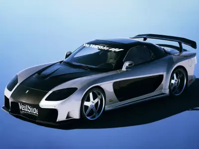 Mazda RX-7  Veilside Fortune 1997 Low-poly 3D model