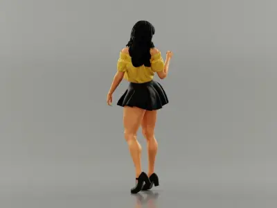 Pretty Attention Girl 3D print model