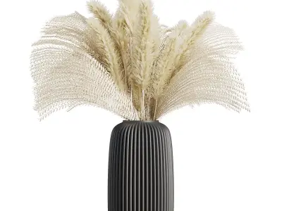 Home Decor Dry PlantV1 3D model