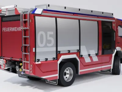 Rosenbauer AT Fire Truck 3D model
