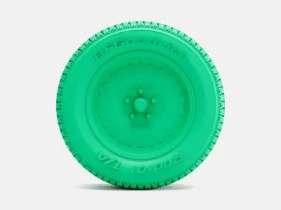 15x7 Centerline Auto Drag Wheel BFGoodrich Radial TA Tire 3D print model