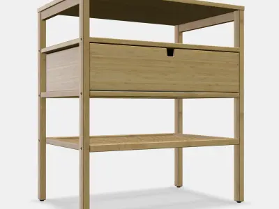 NORDKISA Bedside table 1 Low-poly 3D model