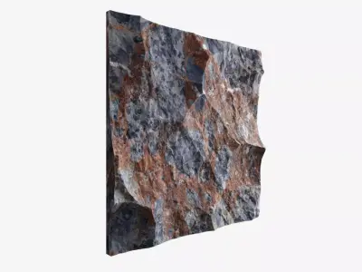 324-RockPanel rock texture 3D model